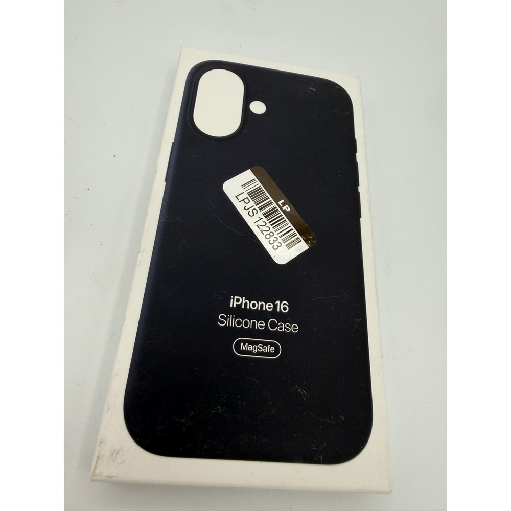 Apple Silicone Case iPhone 16 OS Black Like New MagSafe